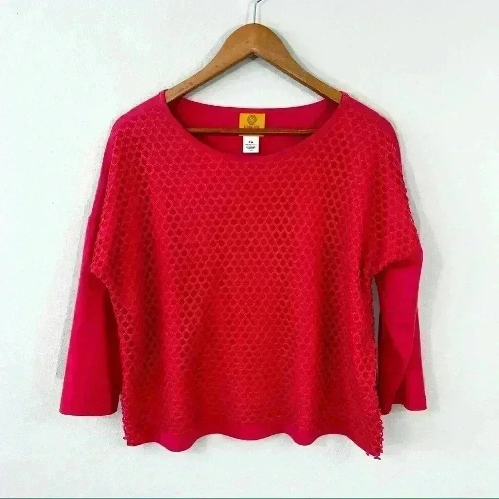 Ruby Rd petite red-orange top
